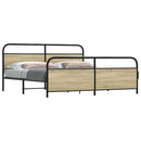 sengeramme uden madras 193x203 cm metal sonoma-eg