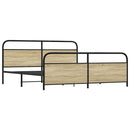 sengeramme uden madras 200x200 cm metal sonoma-eg