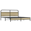 sengeramme uden madras 180x200 cm metal sonoma-eg