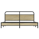 sengeramme uden madras 180x200 cm metal sonoma-eg