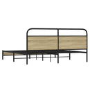 sengeramme uden madras 180x200 cm metal sonoma-eg