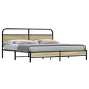 sengeramme uden madras 200x200 cm metal sonoma-eg