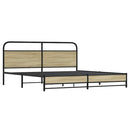 sengeramme uden madras 180x200 cm metal sonoma-eg
