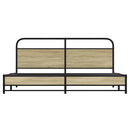 sengeramme uden madras 180x200 cm metal sonoma-eg