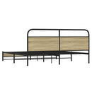sengeramme uden madras 180x200 cm metal sonoma-eg