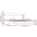 sengeramme uden madras 180x200 cm metal sonoma-eg