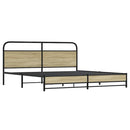 sengeramme uden madras 183x213 cm metal sonoma-eg