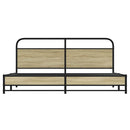 sengeramme uden madras 183x213 cm metal sonoma-eg