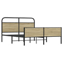 sengeramme uden madras 150x200 cm metal sonoma-eg