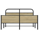 sengeramme uden madras 150x200 cm metal sonoma-eg