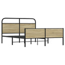 sengeramme uden madras 160x200 cm metal sonoma-eg