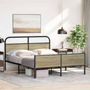sengeramme uden madras 160x200 cm metal sonoma-eg