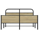 sengeramme uden madras 160x200 cm metal sonoma-eg