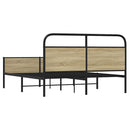 sengeramme uden madras 160x200 cm metal sonoma-eg
