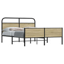 sengeramme uden madras 160x200 cm metal sonoma-eg