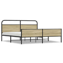 sengeramme uden madras 180x200 cm metal sonoma-eg