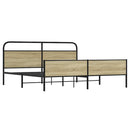 sengeramme uden madras 180x200 cm metal sonoma-eg