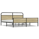 sengeramme uden madras 193x203 cm metal sonoma-eg