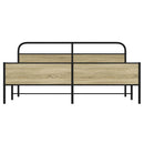 sengeramme uden madras 200x200 cm metal sonoma-eg