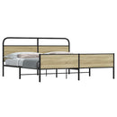 sengeramme uden madras 200x200 cm metal sonoma-eg