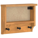 væghængt knagerække SANDNES 45x12x35 cm massivt fyrretræ