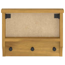 væghængt knagerække SANDNES 45x12x35 cm massivt fyrretræ