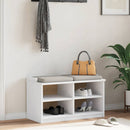 entrébænk SANDNES 87x40x50 cm massivt fyrretræ hvid