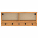 væghængt knagerække SANDNES 87x12x35 cm massivt fyrretræ