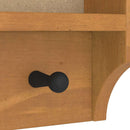 væghængt knagerække SANDNES 87x12x35 cm massivt fyrretræ