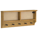 væghængt knagerække SANDNES 87x12x35 cm massivt fyrretræ