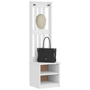 Hall træ SANDNES 45x40x159,5 cm massivt fyrretræ hvid