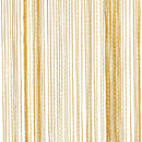 trådgardiner 2 stk. 100x250 cm gylden