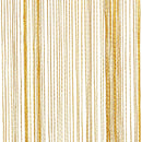 trådgardiner 2 stk. 140x250 cm gylden