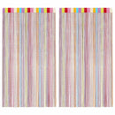 trådgardiner 2 stk. 100x250 cm flerfarvet