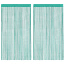 trådgardiner 2 stk. 100x250 cm turkis