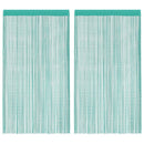 trådgardiner 2 stk. 140x250 cm turkis