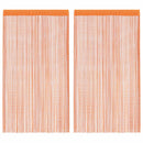 trådgardiner 2 stk. 140x250 cm orange