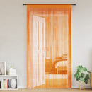 trådgardiner 2 stk. 140x250 cm orange
