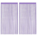 trådgardiner 2 stk. 100x250 cm lilla