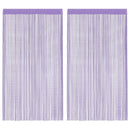 trådgardiner 2 stk. 140x250 cm lilla