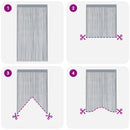 snorgardiner 2 stk. antracit 140x250 cm