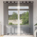 voile-gardiner med øskner 2 stk. 140x245 cm sort