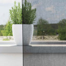 voile-gardiner med øskner 2 stk. 140x260 cm sort