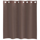 voile-gardiner med øskner 2 stk. 140x140 cm brun