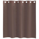 voile-gardiner med øskner 2 stk. 140x140 cm brun