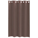 voile-gardiner med øskner 2 stk. 140x175 cm brun