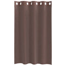 voile-gardiner med øskner 2 stk. 140x175 cm brun