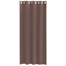 voile-gardiner med øskner 2 stk. 140x245 cm brun