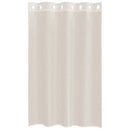 voile-gardiner med øskner 2 stk. 140x175 cm cremefarvet