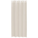 voile-gardiner med øskner 2 stk. 140x225 cm cremefarvet